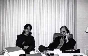  Flashback 1992: Here's Kenneth H. Kim and Yours Truly, Scott Shaw during the casting sessions for the Zen Film, Samurai Johnny Frankenstein, then titled, Atomic Samurai. The Casting Sessions for this film took place at the production offices of Fred Weintraub who produced the Bruce Lee film, Enter the Dragon, among many others. Ken had a working relationship with Weintraub and it was through this contact that we were allowed to use his offices. I only wish that our production budget for the film would have matched the massive suite of offices we were allowed to use for casting, located in the heart of Century City. :-) 