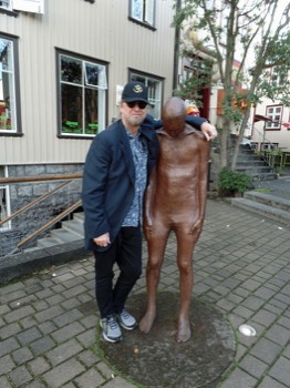  Hanging with my brother in Reykjavik. 